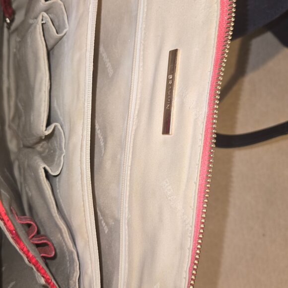 LARGE SCARLTE RED BRAHMIN BUISNESS TOTE BAG - Picture 4 of 17